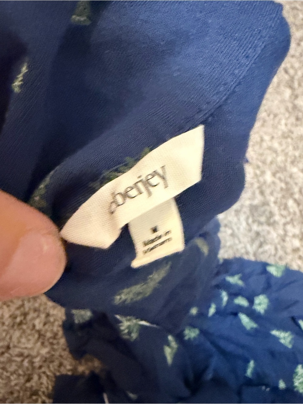 Eberjey Gisele Woodland Pine Navy Ivory Pajama Set M Tencel Modal Christmas - Picture 8 of 10